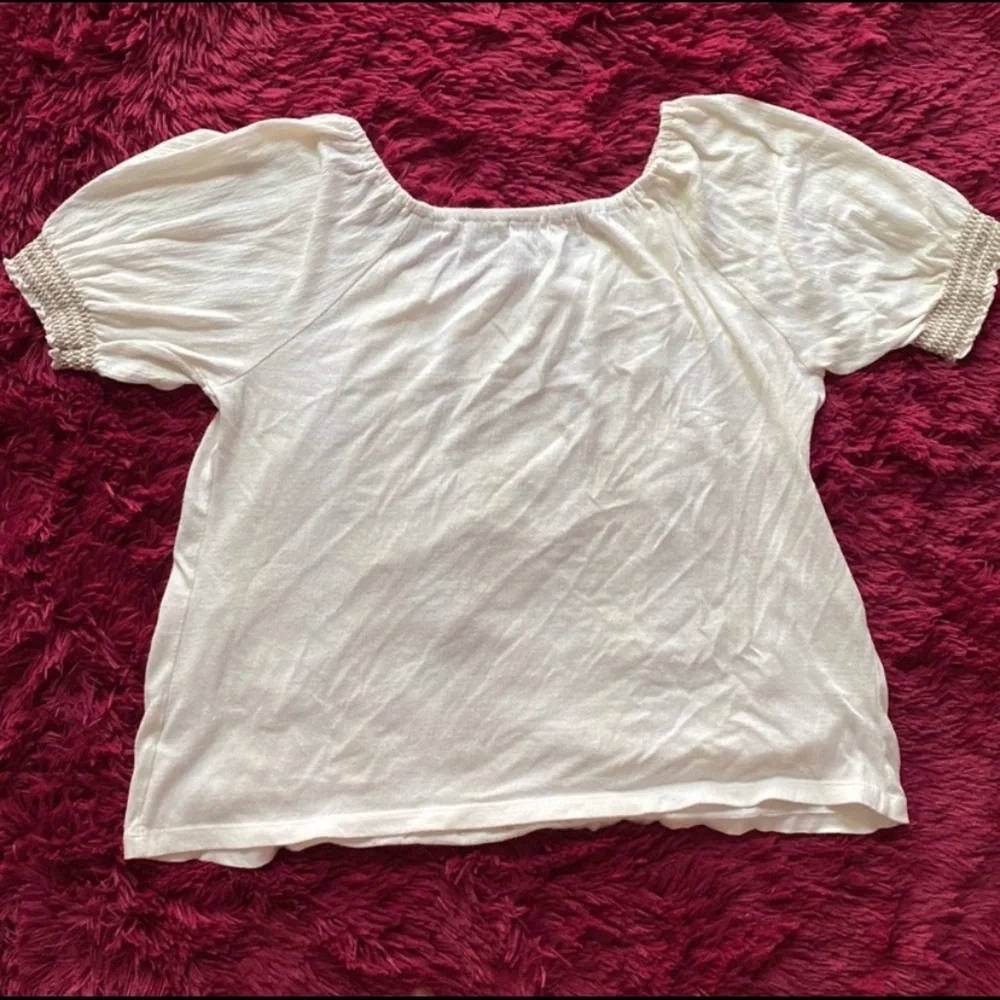 Boho cream scoop neck top - Picture 8 of 14